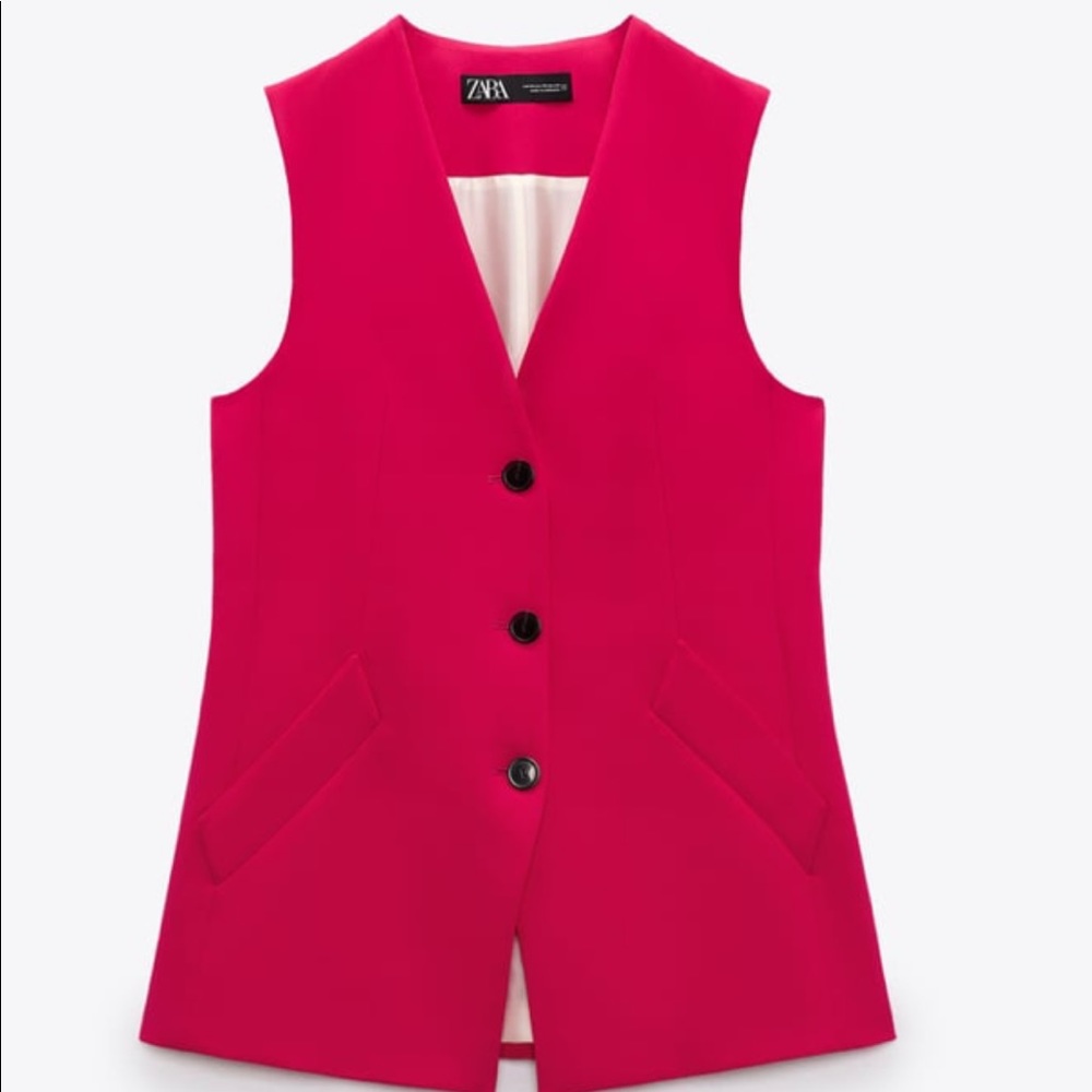 Zara long buttoned vest style dress - Picture 5 of 8